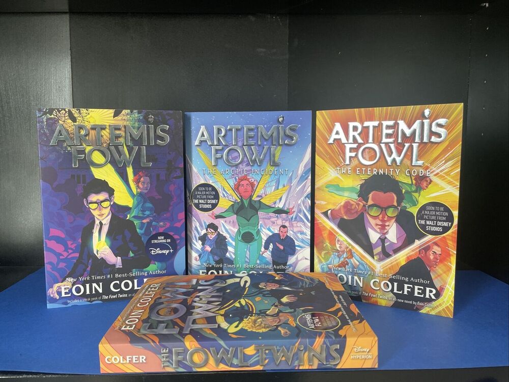 4 book lot - Artemis Fowl Series books 1-3 & The Fowl Twins (a Fowl Twins Novel)